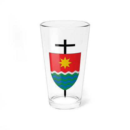 Escudo de la Diócesis de Sincelejo (Colombia) (Coat of Arms) Pint Glass 16oz 16oz - Go Mug Yourself