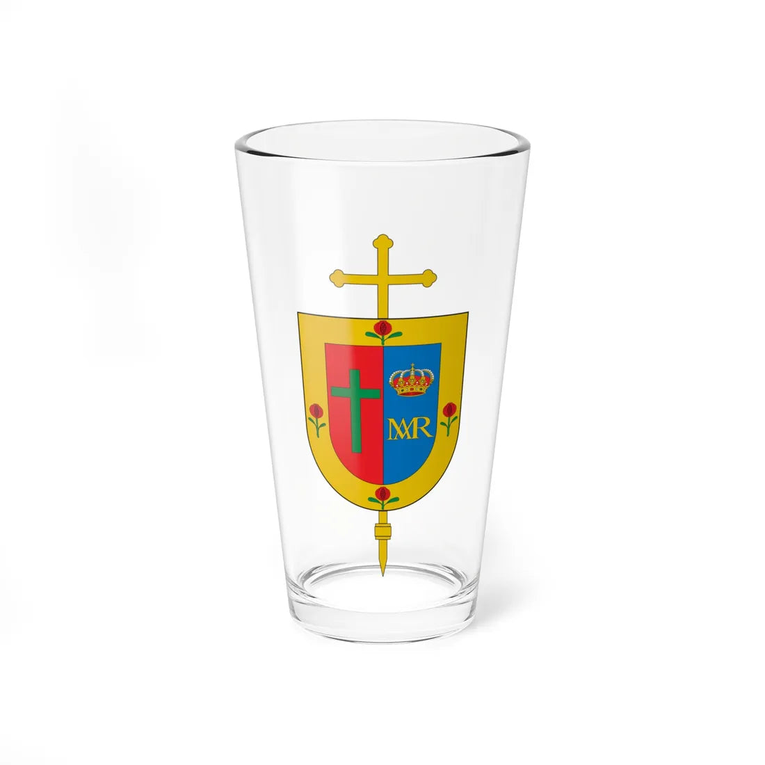 Escudo de la Diócesis de Socorro y San Gil (Colombia) (Coat of Arms) Pint Glass 16oz 16oz - Go Mug Yourself
