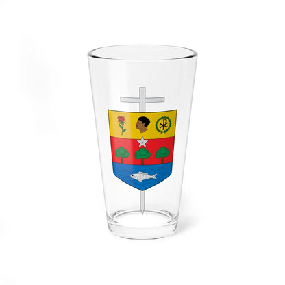 Escudo de la Diócesis de Tumaco (Colombia) (Coat of Arms) Pint Glass 16oz 16oz - Go Mug Yourself