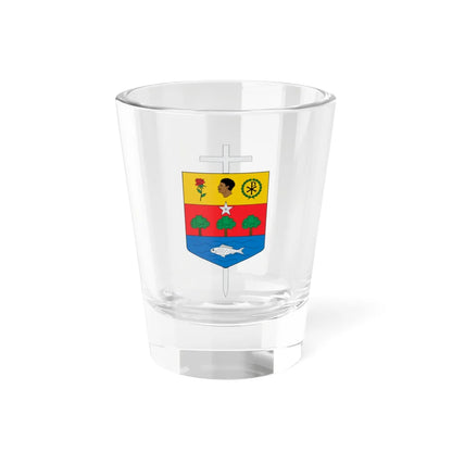 Escudo de la Diócesis de Tumaco (Colombia) (Coat of Arms) Shot Glass 1.5oz 1.5oz - Go Mug Yourself