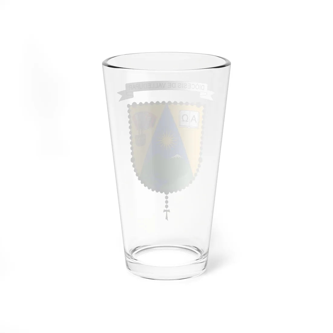 Escudo de la Diócesis de Valledupar (Colombia) (Coat of Arms) Pint Glass 16oz - Go Mug Yourself