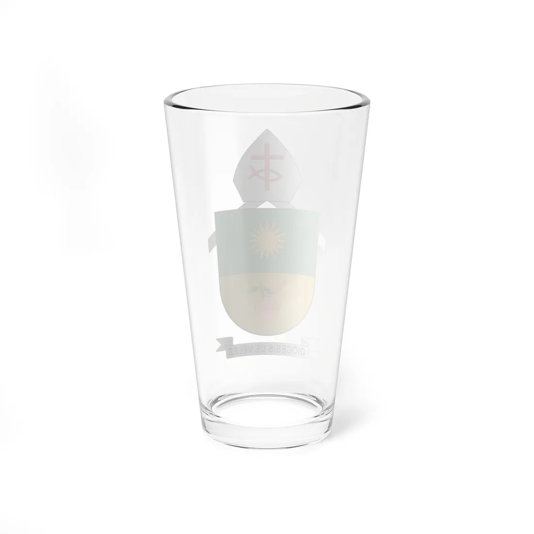 Escudo de la Diócesis de Vélez (Colombia) (Coat of Arms) Pint Glass 16oz - Go Mug Yourself