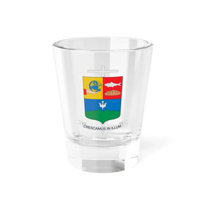 Escudo de la Diócesis de Yopal (Colombia) (Coat of Arms) Shot Glass 1.5oz 1.5oz - Go Mug Yourself