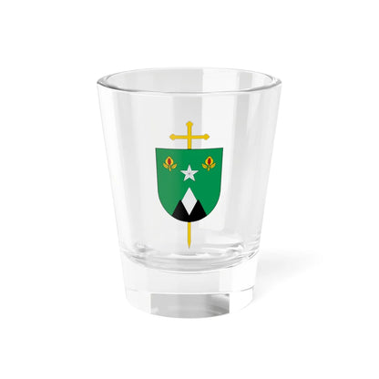 Escudo de la Diócesis de Zipaquirá (Colombia) (Coat of Arms) Shot Glass 1.5oz 1.5oz - Go Mug Yourself