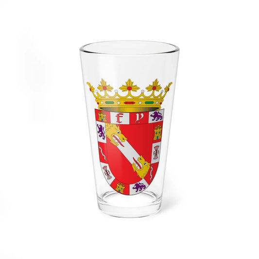 Escudo de La Española Antillas Mayores (Costa Rica) (Coat of Arms) Pint Glass 16oz 16oz - Go Mug Yourself