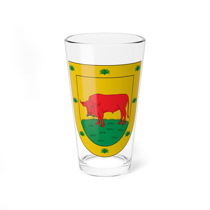 Escudo de la familia Borja (Spain) (Coat of Arms) Pint Glass 16oz 16oz - Go Mug Yourself