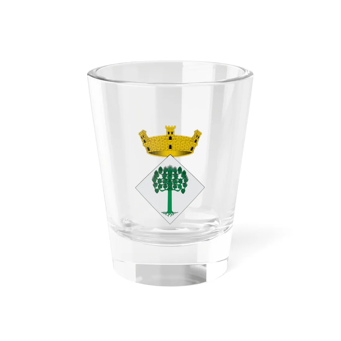 Escudo de la Febró (Spain) (Coat of Arms) Shot Glass 1.5oz 1.5oz - Go Mug Yourself