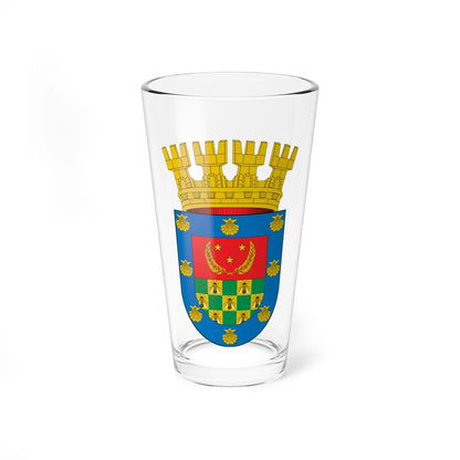 Escudo de La Granja Chile (Chile) (Coat of Arms) Pint Glass 16oz 16oz - Go Mug Yourself
