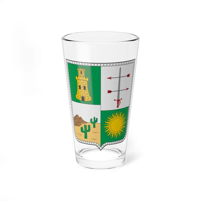 Escudo de La Guajira (Colombia) (Coat of Arms) Pint Glass 16oz 16oz - Go Mug Yourself