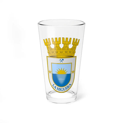 Escudo de La Higuera (Chile) (Coat of Arms) Pint Glass 16oz 16oz - Go Mug Yourself