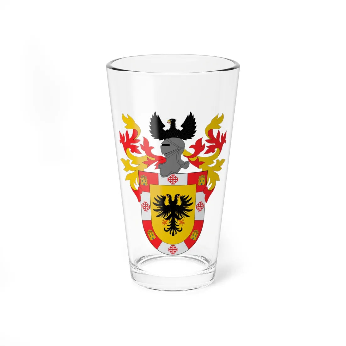 Escudo de La Imperial (Chile) (Coat of Arms) Pint Glass 16oz 16oz - Go Mug Yourself