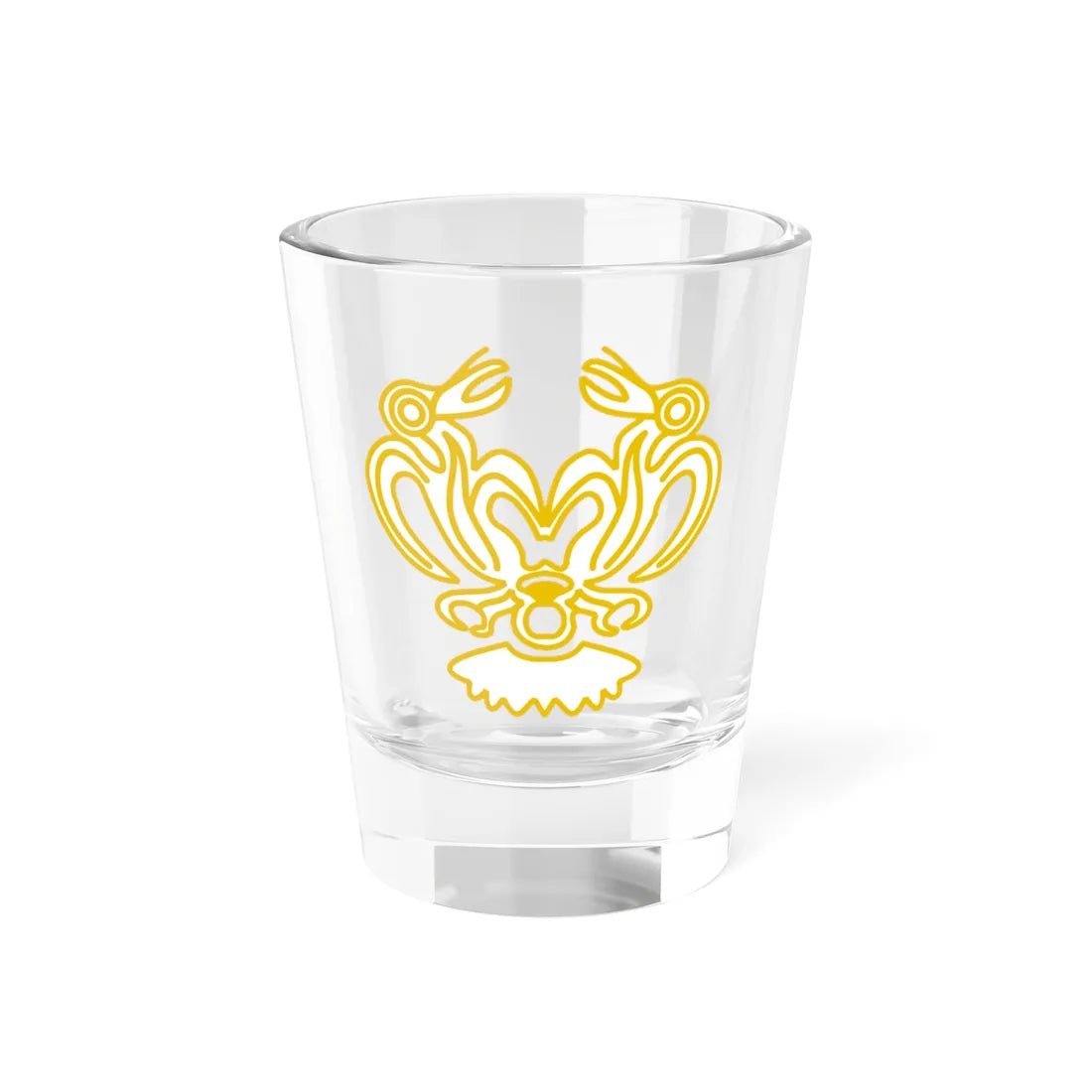 Escudo de la Isla de Pascua (Chile) (Coat of Arms) Shot Glass 1.5oz 1.5oz - Go Mug Yourself