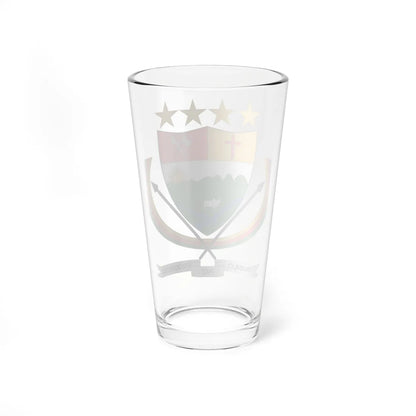 Escudo de La Montañita (Colombia) (Coat of Arms) Pint Glass 16oz - Go Mug Yourself