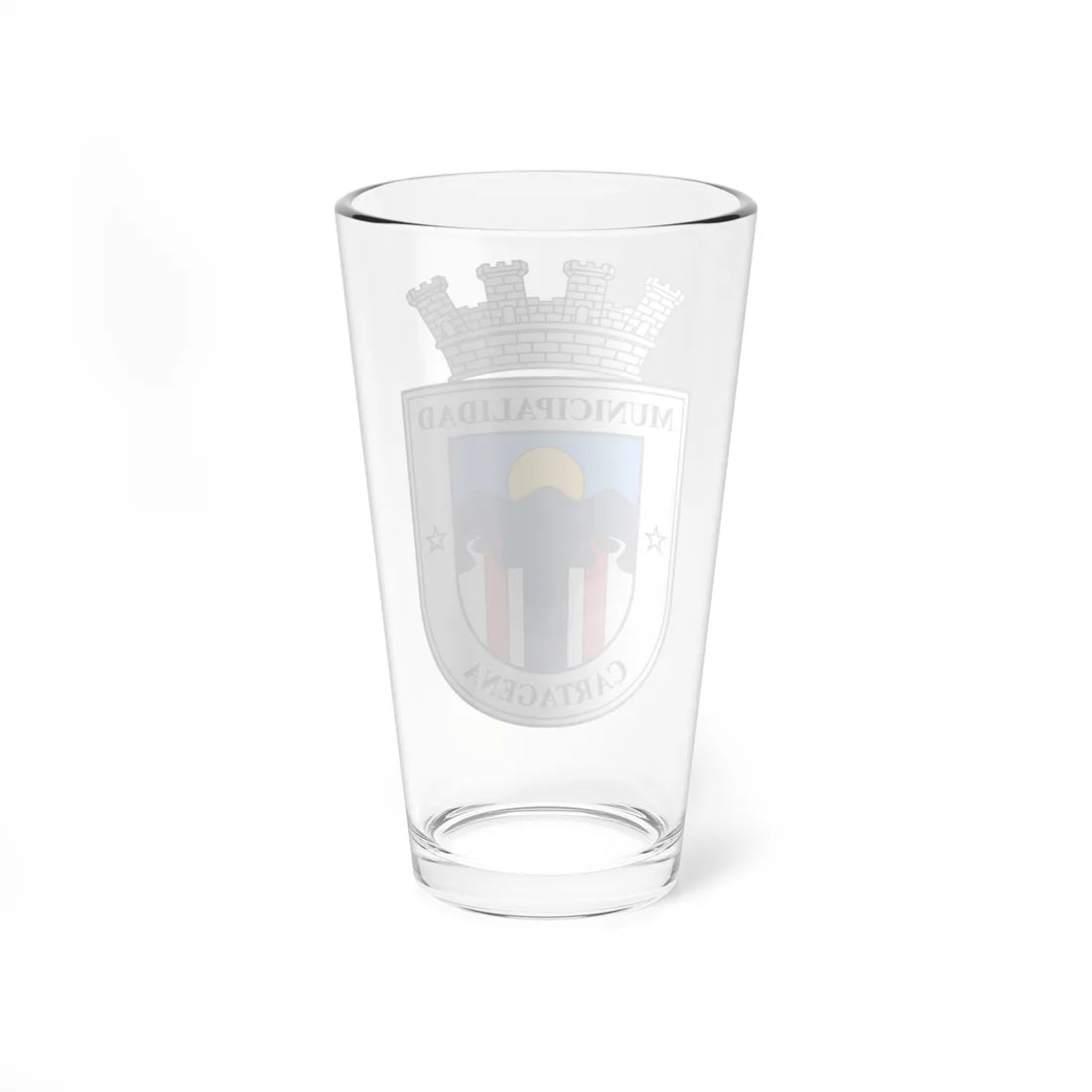 Escudo de la Municipalidad de Cartagena - Chile (Chile) (Coat of Arms) Pint Glass 16oz - Go Mug Yourself