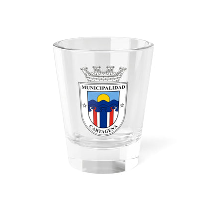 Escudo de la Municipalidad de Cartagena - Chile (Chile) (Coat of Arms) Shot Glass 1.5oz 1.5oz - Go Mug Yourself