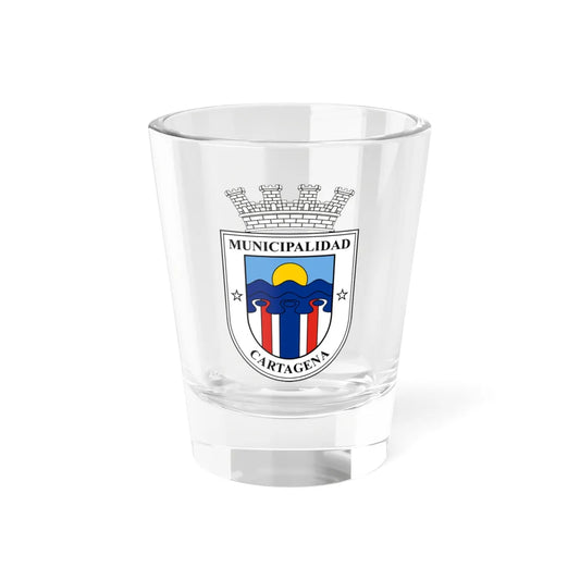 Escudo de la Municipalidad de Cartagena - Chile (Chile) (Coat of Arms) Shot Glass 1.5oz 1.5oz - Go Mug Yourself