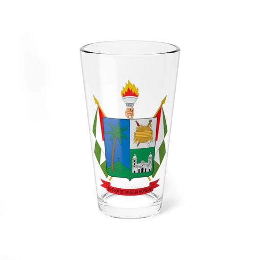 Escudo de La Palma Cundinamarca (Colombia) (Coat of Arms) Pint Glass 16oz 16oz - Go Mug Yourself
