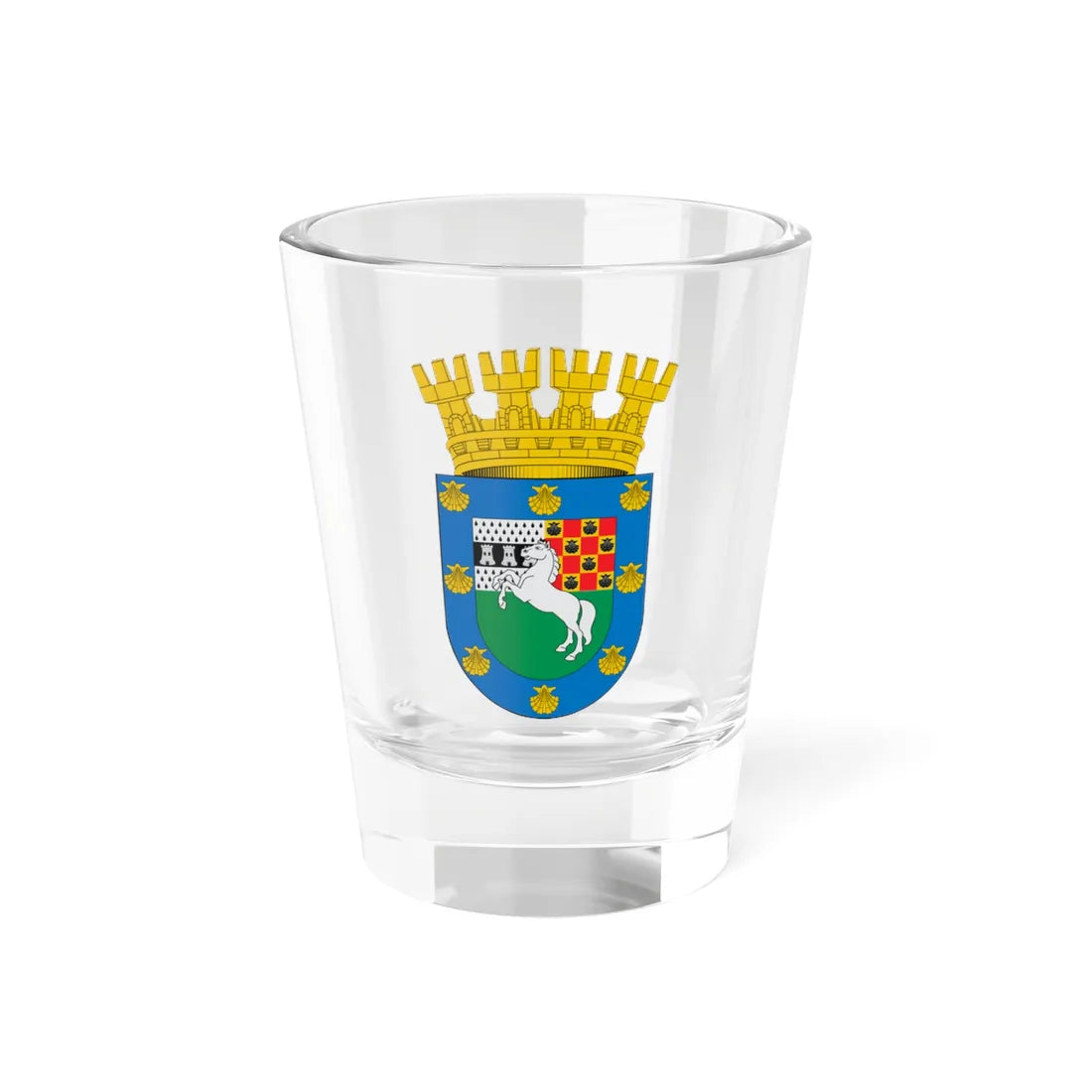 Escudo de La Pintana (Chile) (Coat of Arms) Shot Glass 1.5oz 1.5oz - Go Mug Yourself