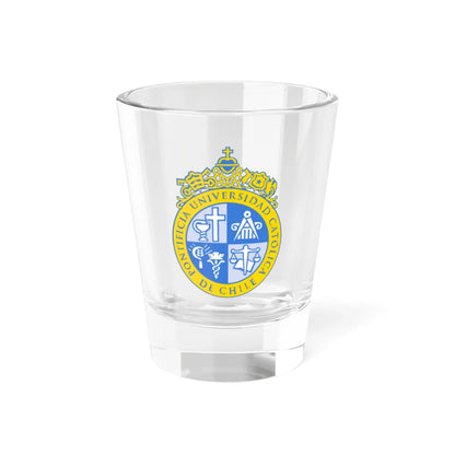 Escudo de la Pontificia Universidad Católica de Chile (Chile) (Coat of Arms) Shot Glass 1.5oz 1.5oz - Go Mug Yourself