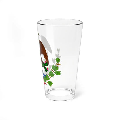 Escudo de la Primera República Federal de los Estados Unidos Mexicanos (Mexico) (Coat of Arms) Pint Glass 16oz - Go Mug Yourself