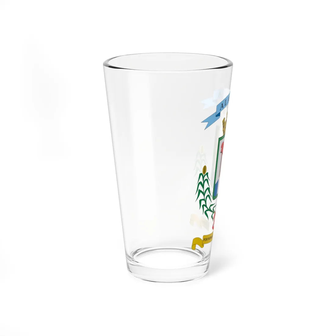 Escudo de la Provincia de Alajuela (Costa Rica) (Coat of Arms) Pint Glass 16oz - Go Mug Yourself