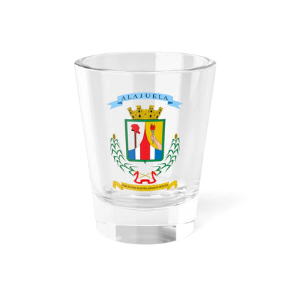 Escudo de la Provincia de Alajuela (Costa Rica) (Coat of Arms) Shot Glass 1.5oz 1.5oz - Go Mug Yourself