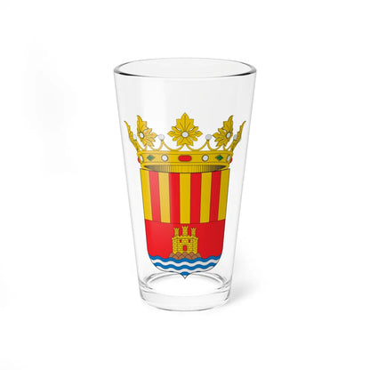 Escudo de la Provincia de Alicante (Spain) (Coat of Arms) Pint Glass 16oz 16oz - Go Mug Yourself