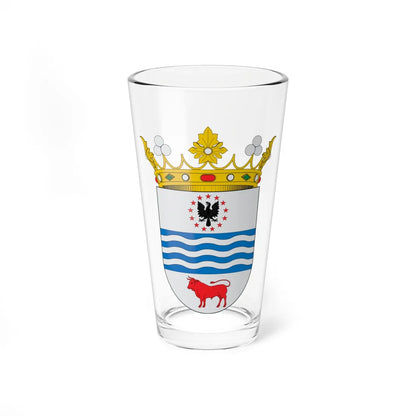 Escudo de la Provincia de Biobío (Chile) (Coat of Arms) Pint Glass 16oz 16oz - Go Mug Yourself