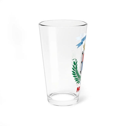 Escudo de la Provincia de Cartago (Costa Rica) (Coat of Arms) Pint Glass 16oz - Go Mug Yourself