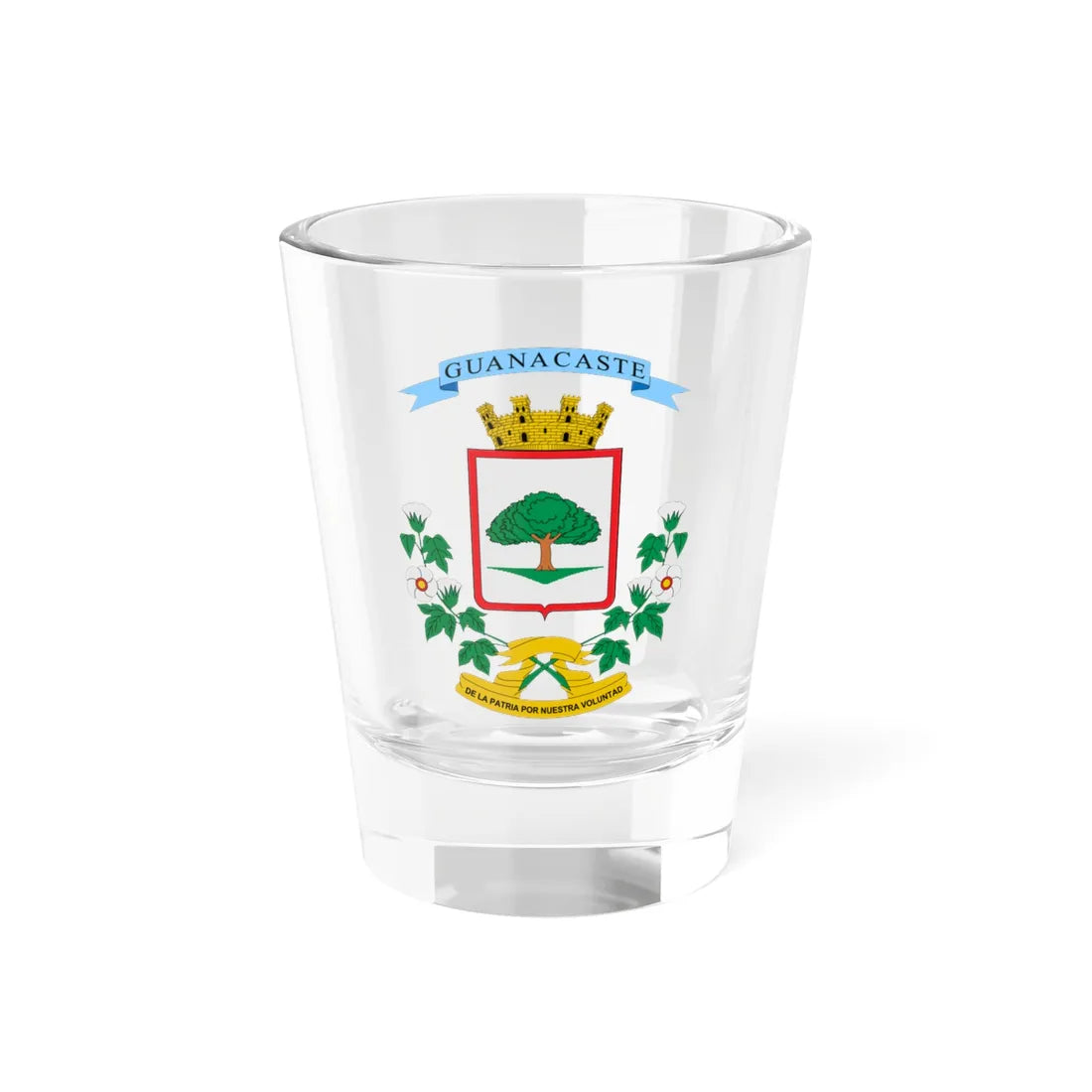 Escudo de la Provincia de Guanacaste (Costa Rica) (Coat of Arms) Shot Glass 1.5oz 1.5oz - Go Mug Yourself