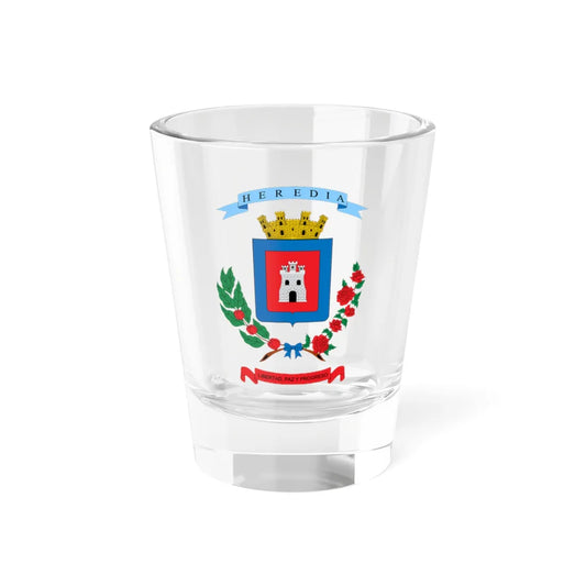 Escudo de la Provincia de Heredia (Costa Rica) (Coat of Arms) Shot Glass 1.5oz 1.5oz - Go Mug Yourself