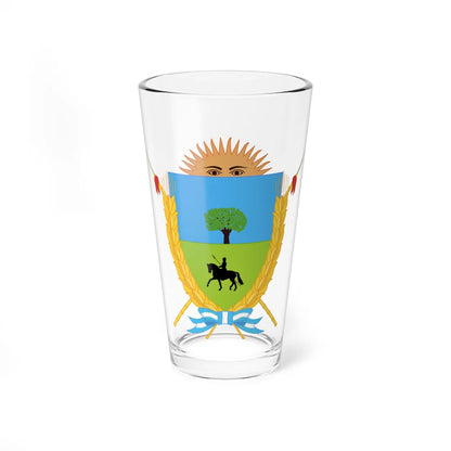 Escudo de la Provincia de La Pampa (Argentina) (Coat of Arms) Pint Glass 16oz 16oz - Go Mug Yourself