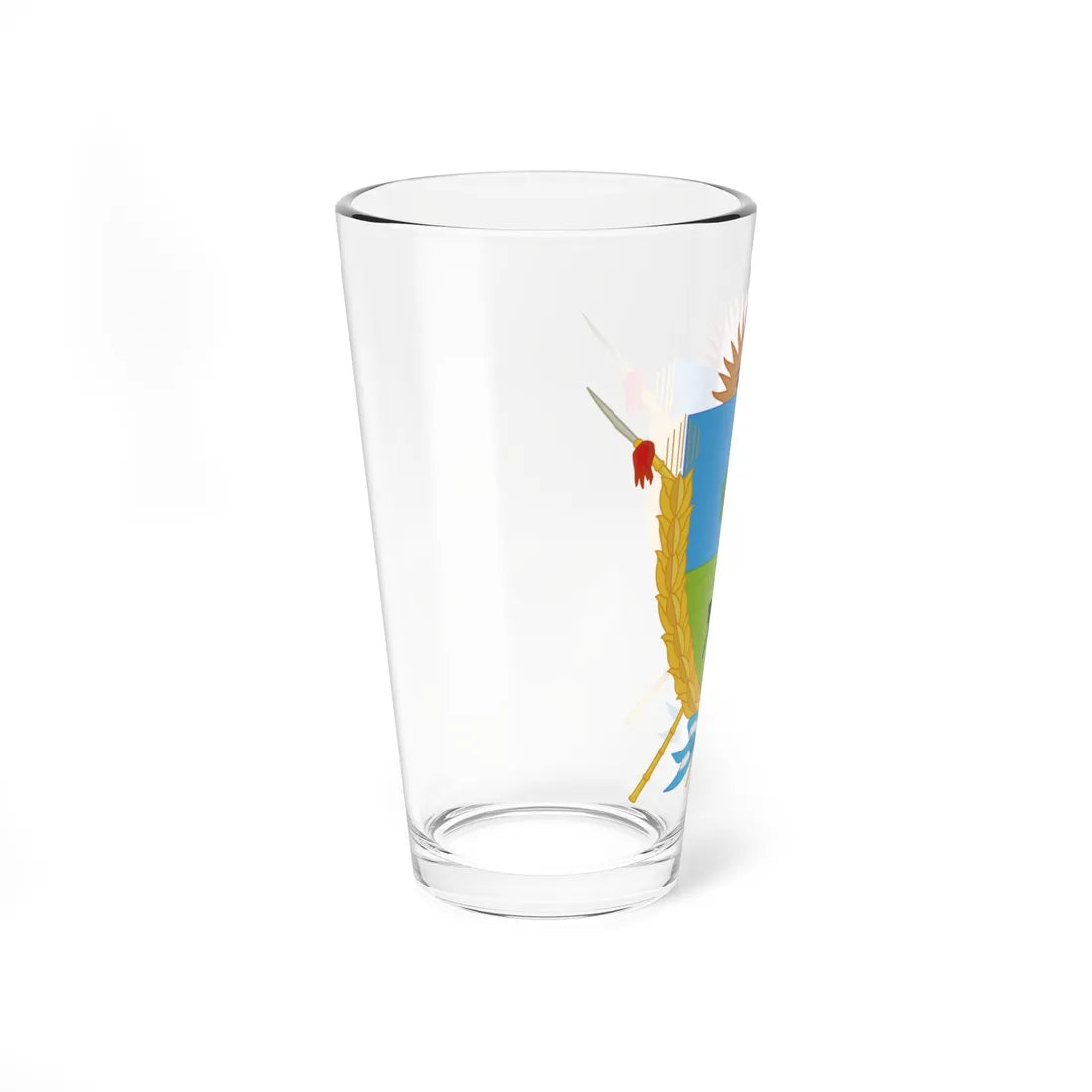 Escudo de la Provincia de La Pampa (Argentina) (Coat of Arms) Pint Glass 16oz - Go Mug Yourself