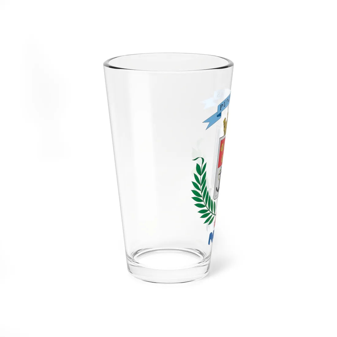 Escudo de la Provincia de Puntarenas (Costa Rica) (Coat of Arms) Pint Glass 16oz - Go Mug Yourself