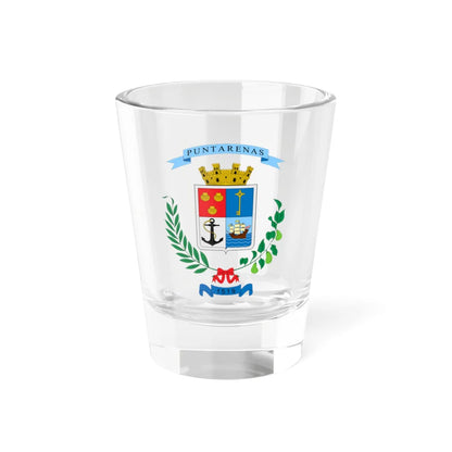 Escudo de la Provincia de Puntarenas (Costa Rica) (Coat of Arms) Shot Glass 1.5oz 1.5oz - Go Mug Yourself