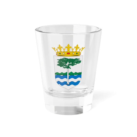 Escudo de la Provincia de Río Muni (Equatorial Guinea) (Coat of Arms) Shot Glass 1.5oz 1.5oz - Go Mug Yourself