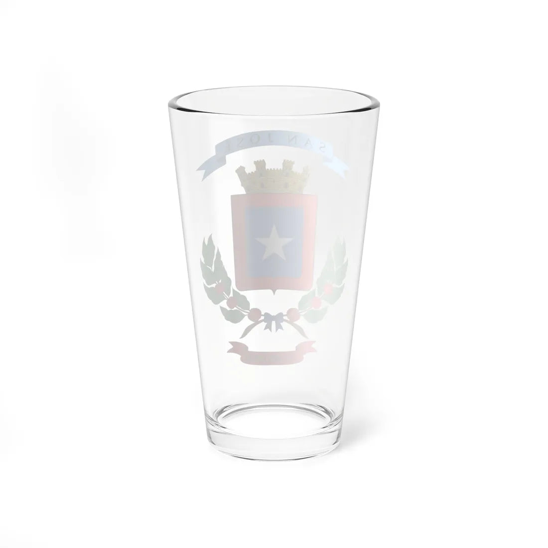 Escudo de la Provincia de San José (Costa Rica) (Coat of Arms) Pint Glass 16oz - Go Mug Yourself