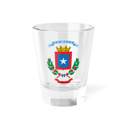 Escudo de la Provincia de San José (Costa Rica) (Coat of Arms) Shot Glass 1.5oz 1.5oz - Go Mug Yourself