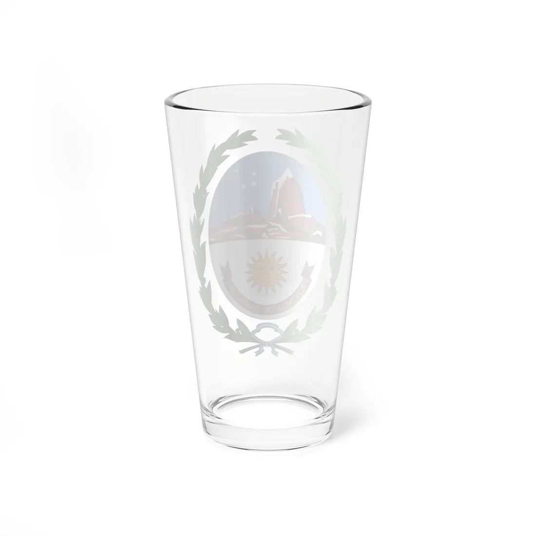 Escudo de la Provincia de Santa Cruz (Argentina) (Coat of Arms) Pint Glass 16oz - Go Mug Yourself