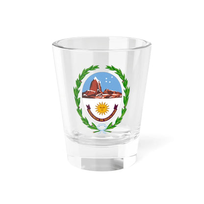 Escudo de la Provincia de Santa Cruz (Argentina) (Coat of Arms) Shot Glass 1.5oz 1.5oz - Go Mug Yourself