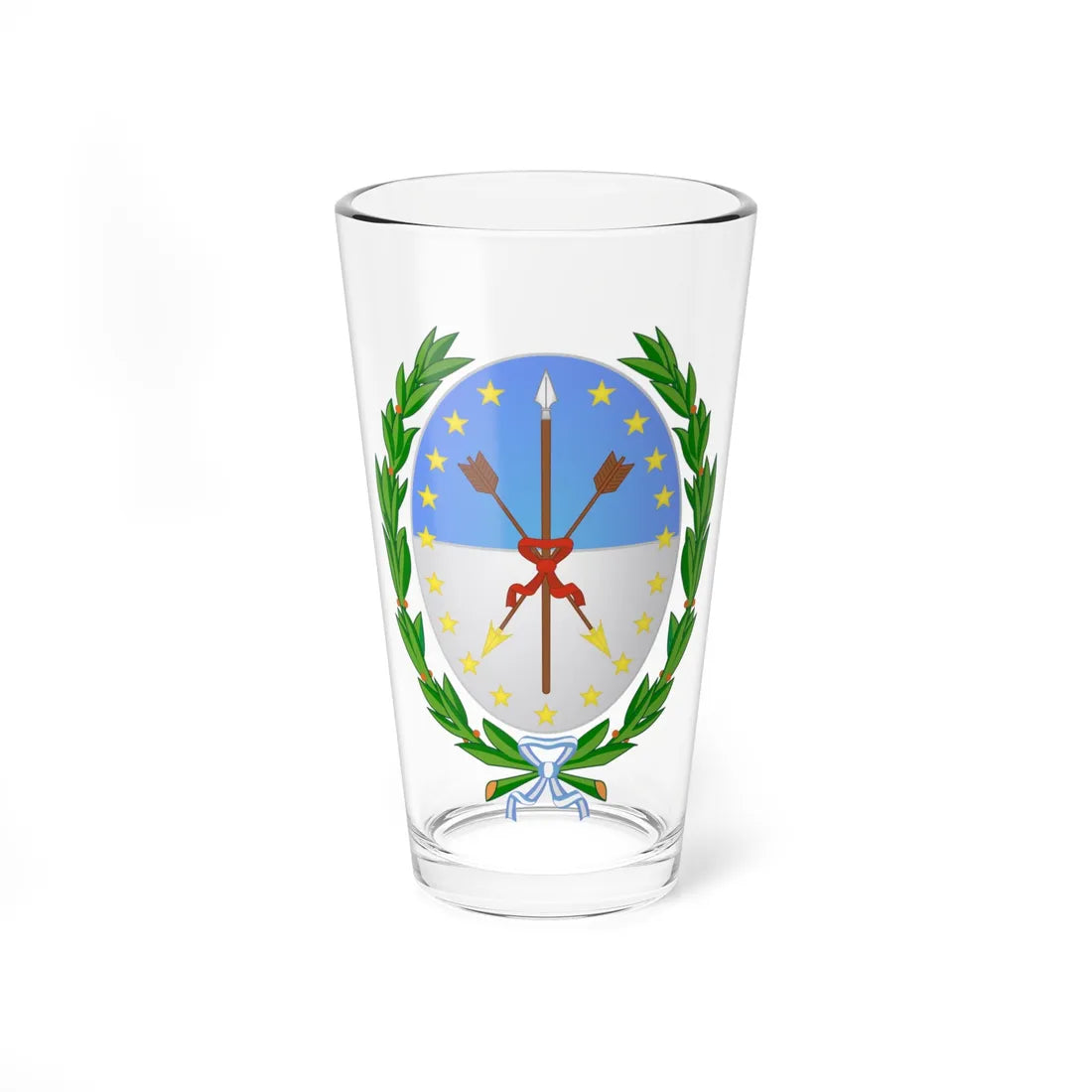 Escudo de la Provincia de Santa Fe (Argentina) (Coat of Arms) Pint Glass 16oz 16oz - Go Mug Yourself