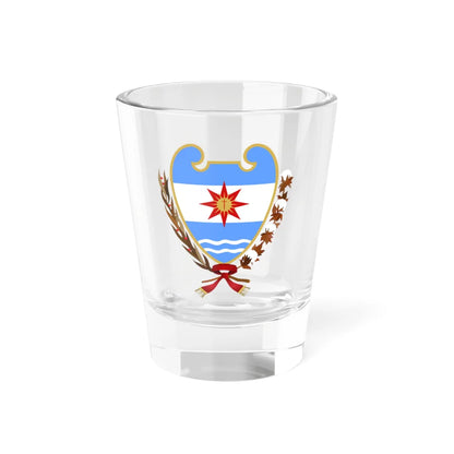 Escudo de la Provincia de Santiago del Estero (Argentina) (Coat of Arms) Shot Glass 1.5oz 1.5oz - Go Mug Yourself