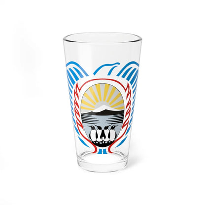 Escudo de la Provincia de Tierra del Fuego (Argentina) (Coat of Arms) Pint Glass 16oz 16oz - Go Mug Yourself