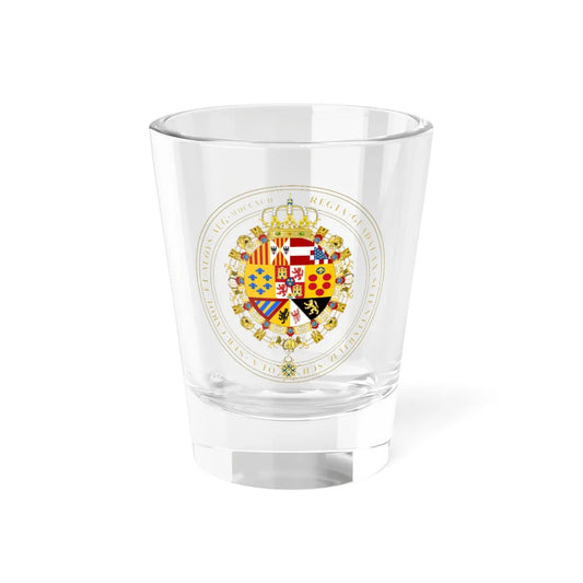 Escudo de la Real y Literaria Universidad de Guadalajara (Costa Rica) (Coat of Arms) Shot Glass 1.5oz 1.5oz - Go Mug Yourself