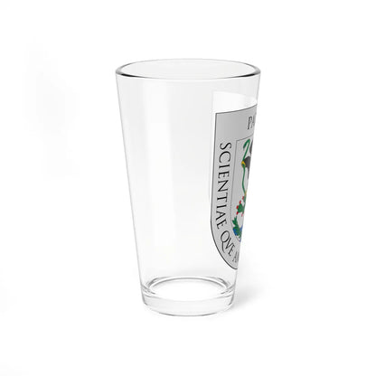 Escudo de la Real y Pontificia Universidad de México (Costa Rica) (Coat of Arms) Pint Glass 16oz - Go Mug Yourself