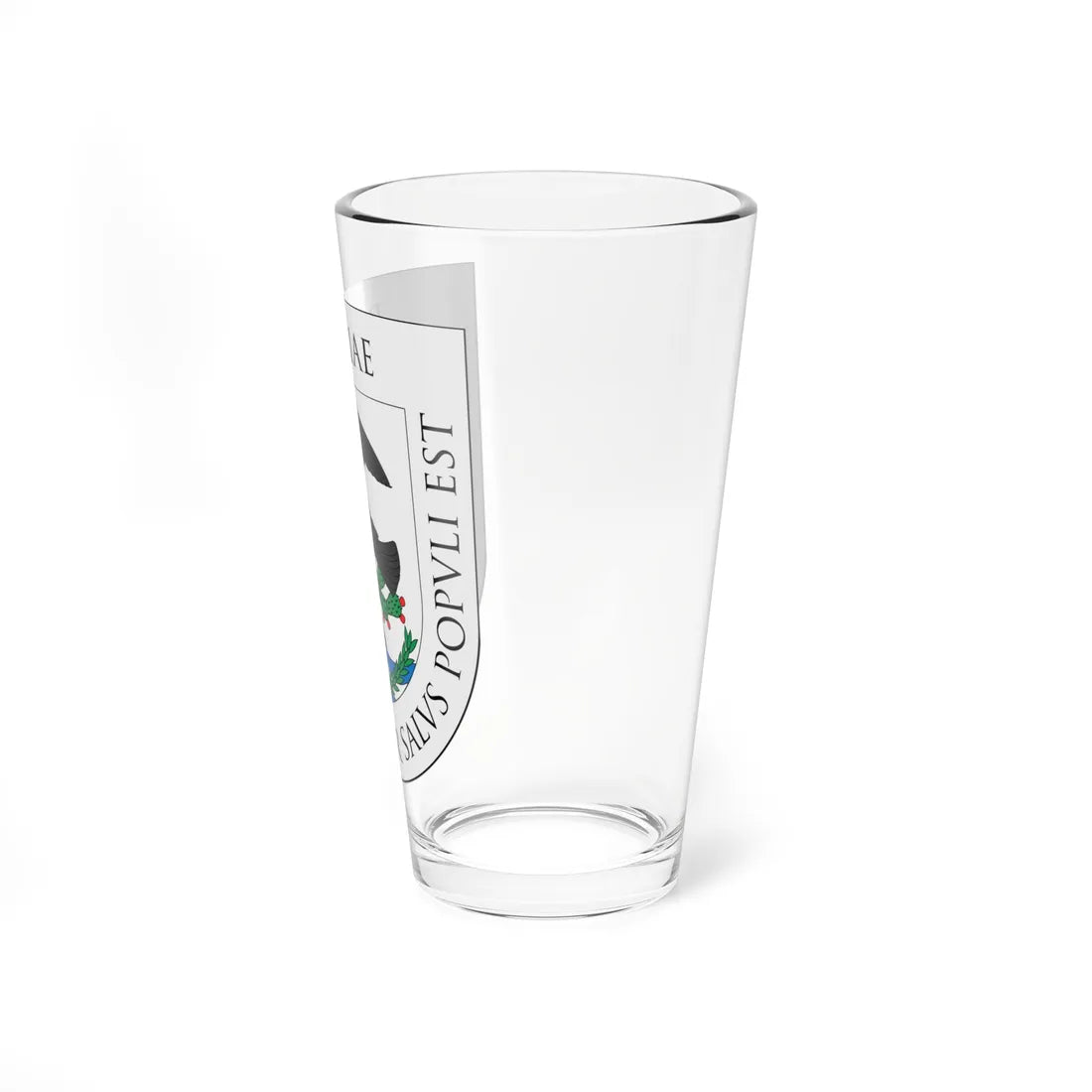 Escudo de la Real y Pontificia Universidad de México (Costa Rica) (Coat of Arms) Pint Glass 16oz - Go Mug Yourself