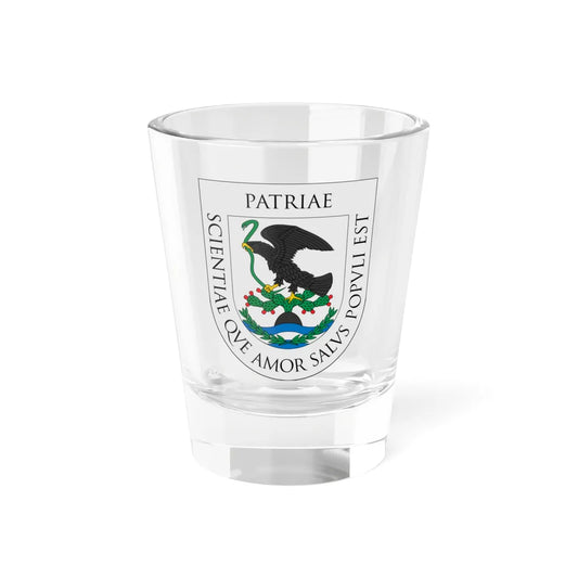 Escudo de la Real y Pontificia Universidad de México (Costa Rica) (Coat of Arms) Shot Glass 1.5oz 1.5oz - Go Mug Yourself