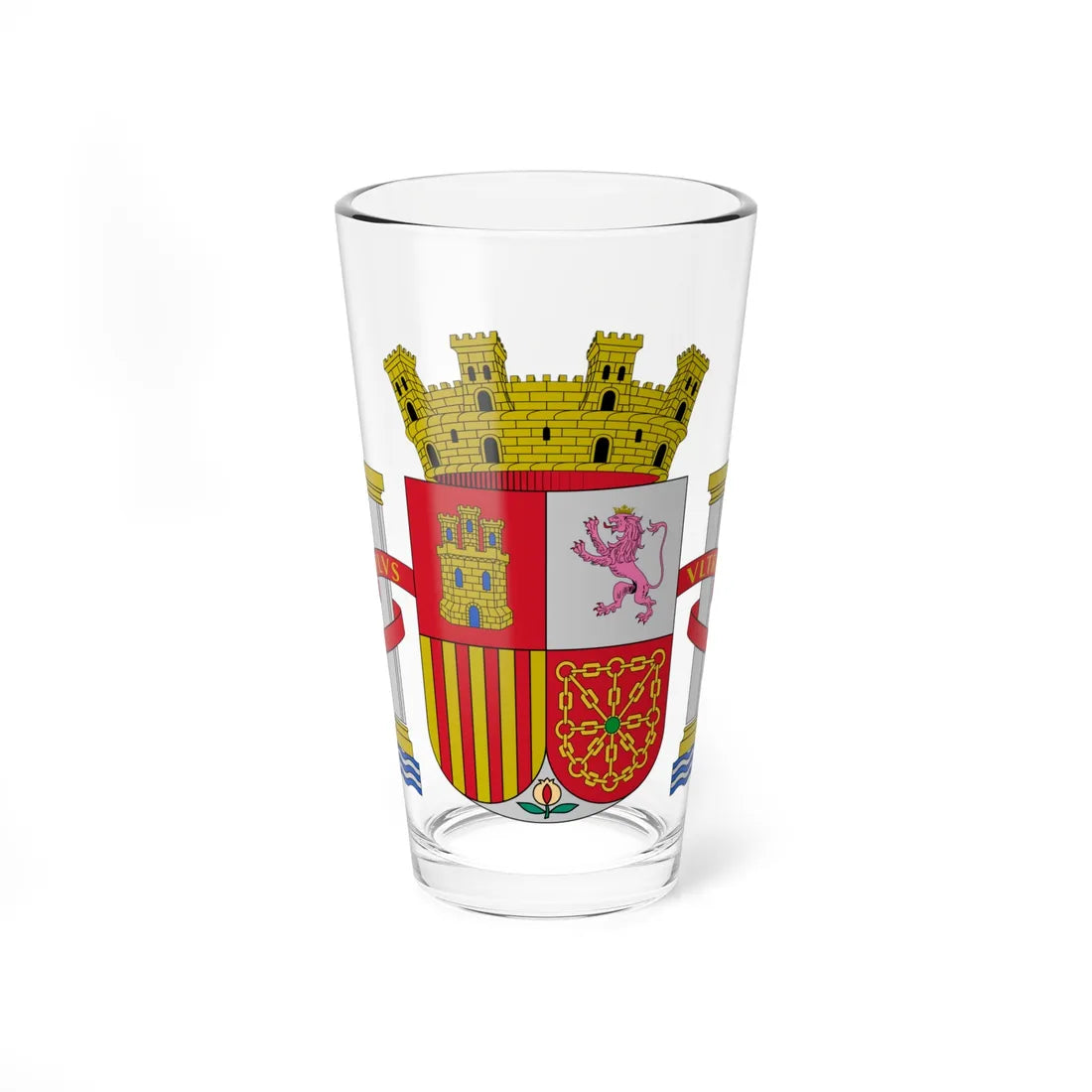 Escudo de la República Española (Spain) (Coat of Arms) Pint Glass 16oz 16oz - Go Mug Yourself