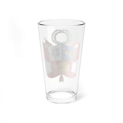 Escudo de la República Peruana 1825-1950 (Peru) (Coat of Arms) Pint Glass 16oz - Go Mug Yourself