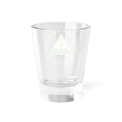 Escudo de la Representación Nacional de Centroamérica (El Salvador) (Coat of Arms) Shot Glass 1.5oz - Go Mug Yourself
